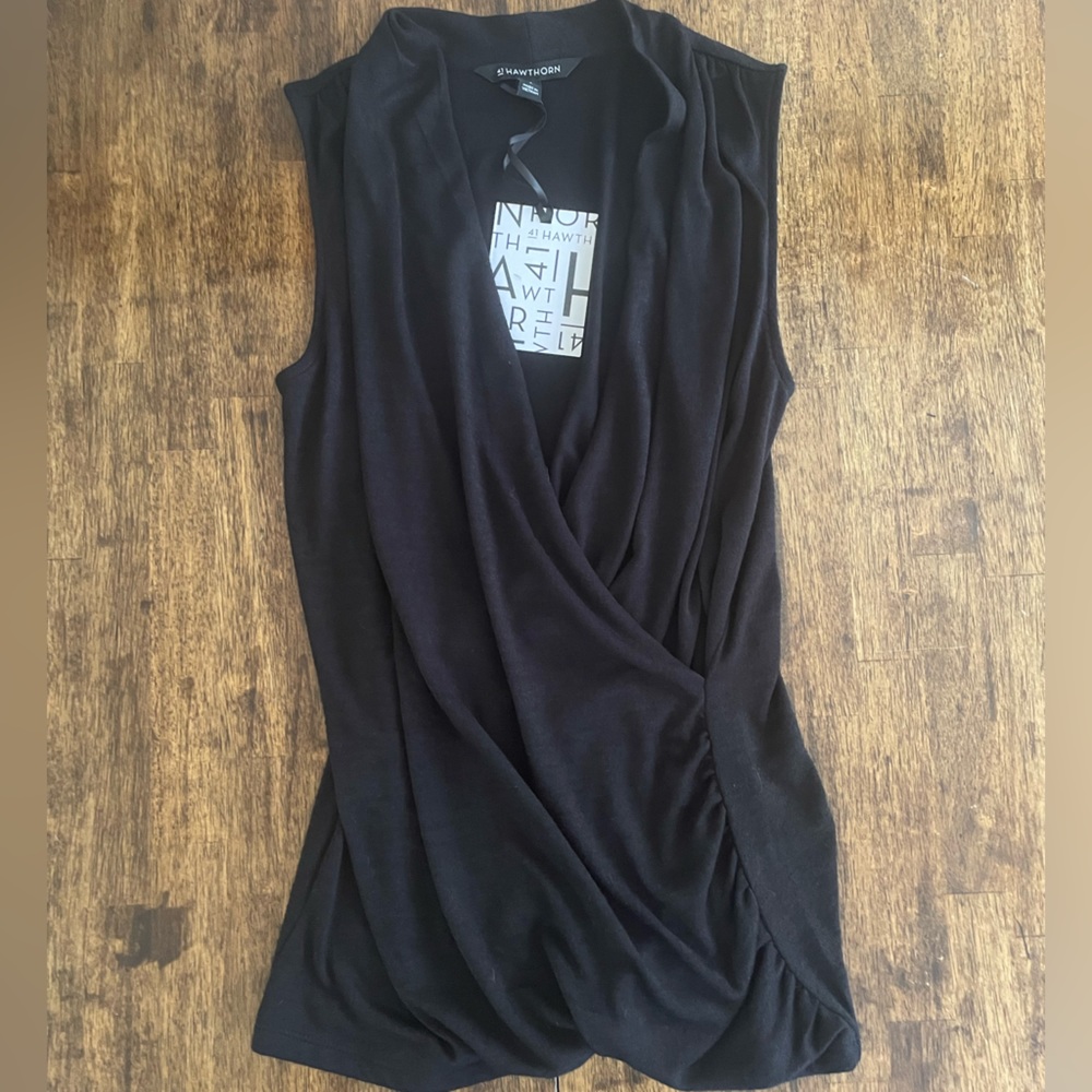 NWT 41 Hawthorn Black Sleeveless Top